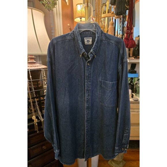 MT # 1001 MEN'S 2X DENIM COLLECTION 100% COTTON SHIRT - Picture 1 of 3